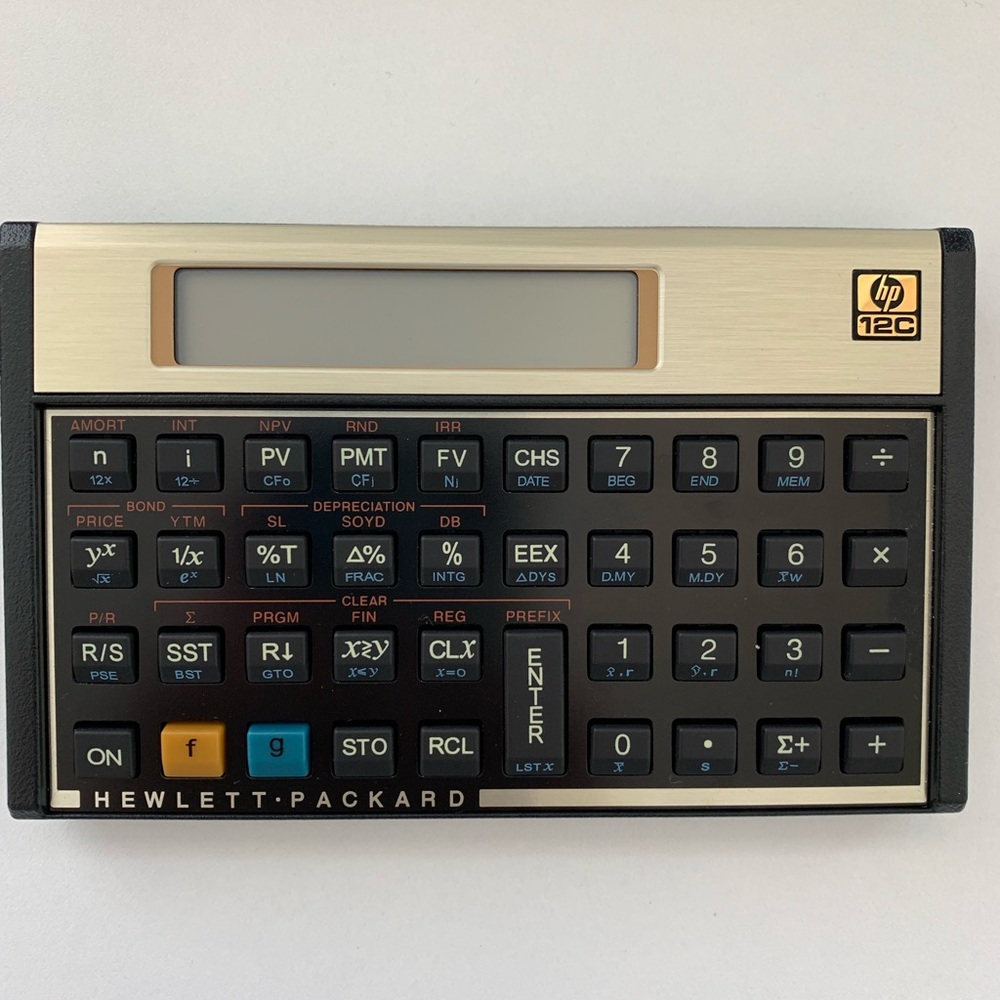HP 12C Financial Programmable Calculator